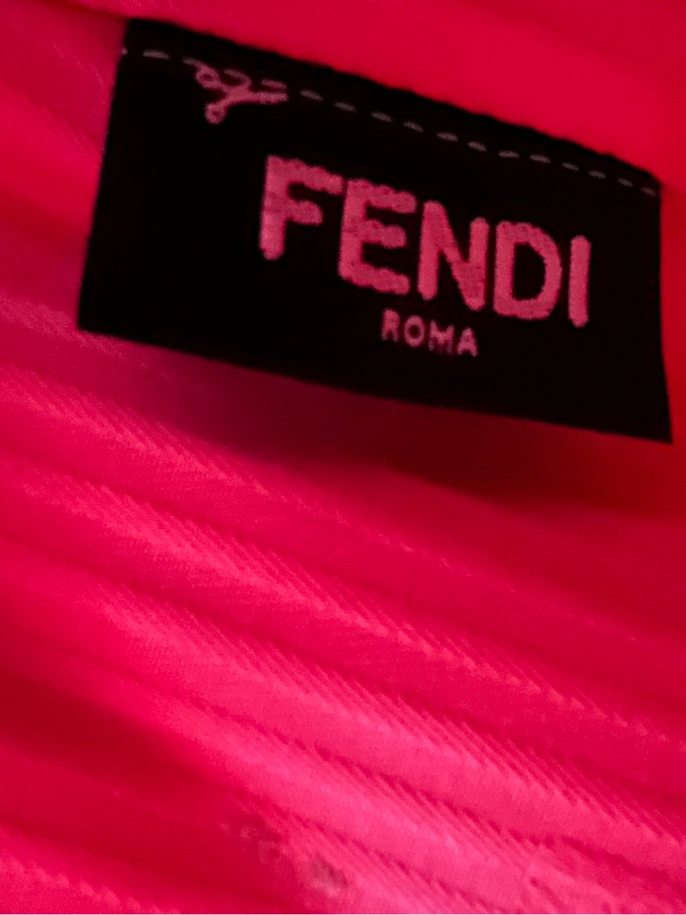 Fendi 2Jours Tote Satchel Bag Womens Medium Flamingo Pink w/ Shoulder Strap Tag - Picture 13 of 13